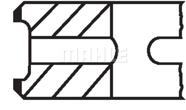 WILMINK GROUP Комплект поршневых колец WG1262836